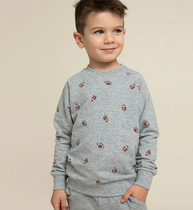 Football Print Sweatshirt