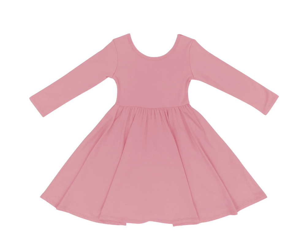 Kyte Long Sleeve Twirl Dress | Apple Blossom