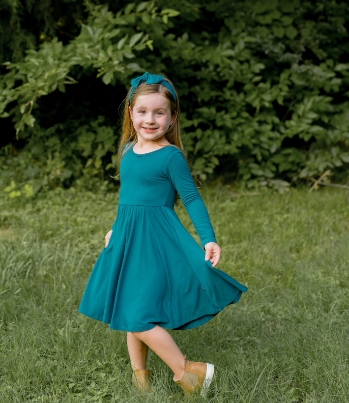 Kyte Long Sleeve Twirl Dress | Loch