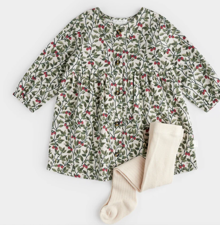 Raspberry Blush Twill Dress Set