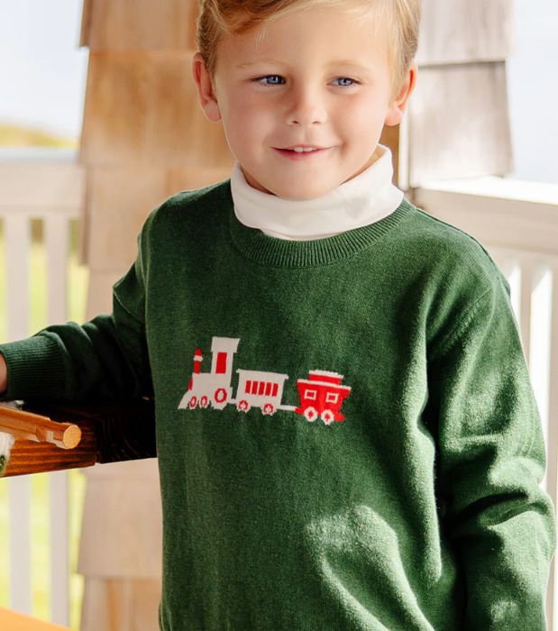 Isaac's Intarsia Sweater | Grier Green Train
