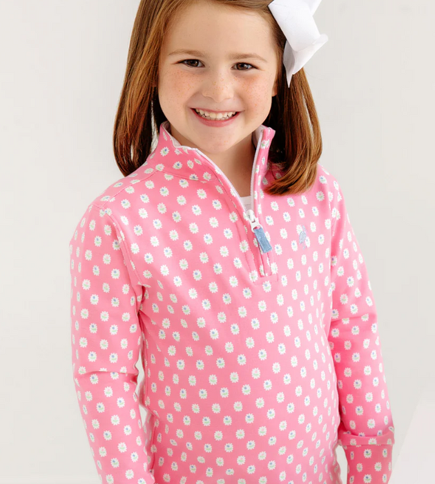 Canter Collar Half Zip | Ballantyne Blooms Barrington Blue