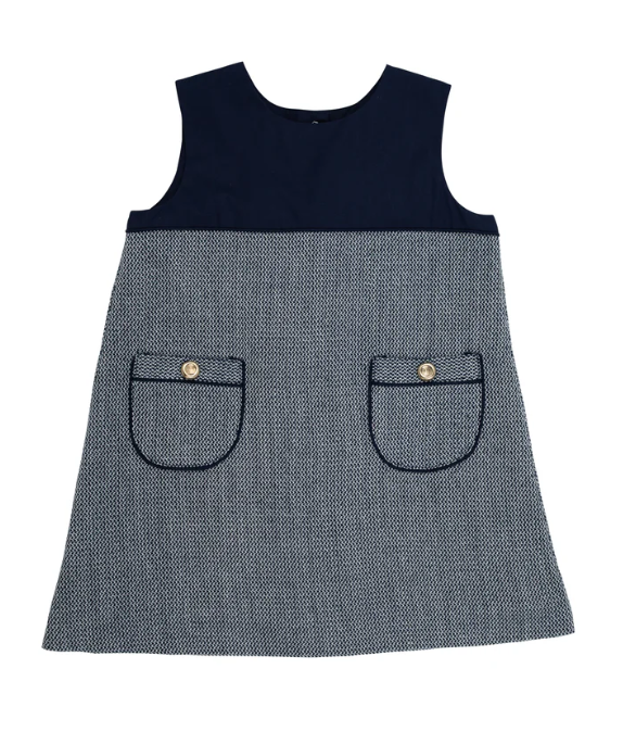 Jill Jumper | Nantucket Navy Tweed