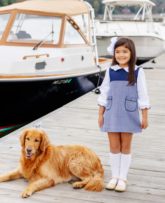 Jill Jumper | Nantucket Navy Tweed
