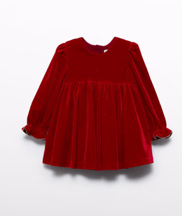 Red Velvet Glitter Dress | 5513