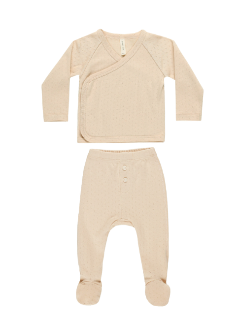 Snap Wrap Top and Pant Set | Shell