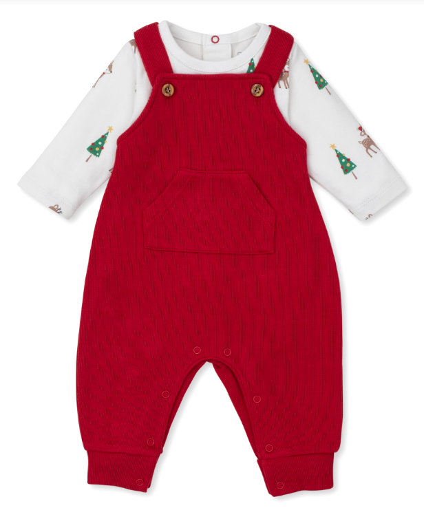 Christmas Deer Cheer Overall Set