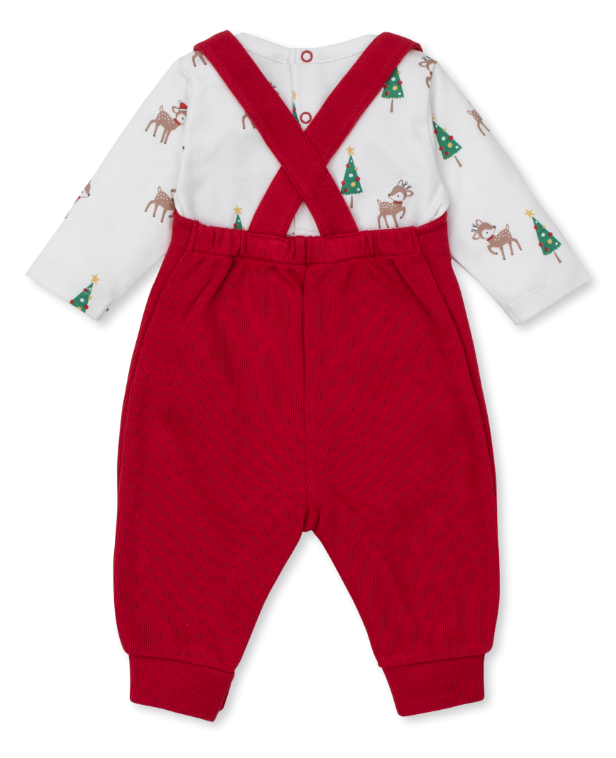 Christmas Deer Cheer Overall Set