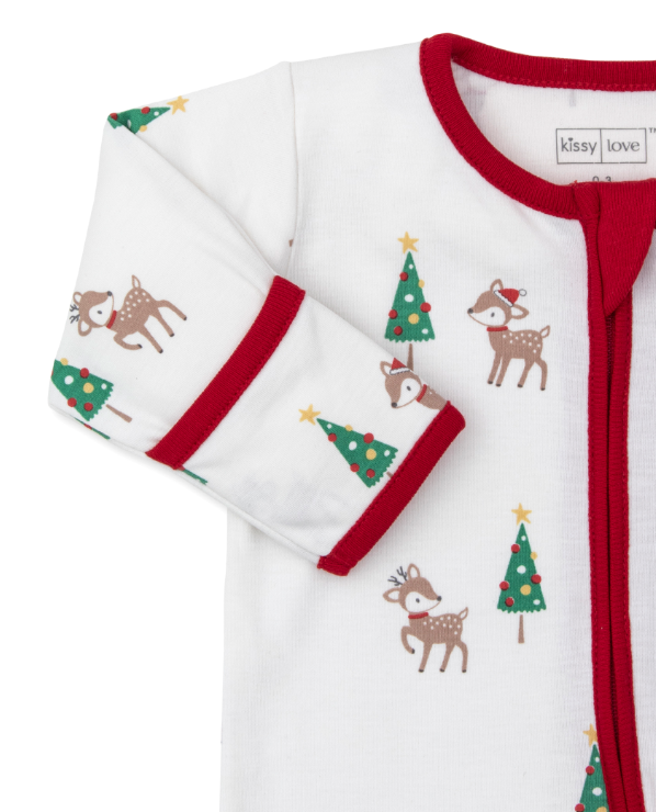 Christmas Deer Cheer Footie w/ Zipper