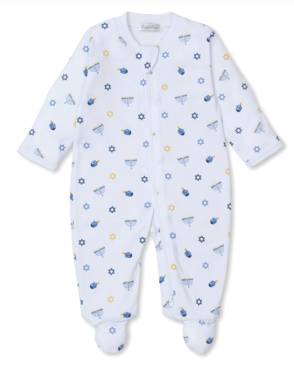 My First Hanukkah Footie w/Zipper