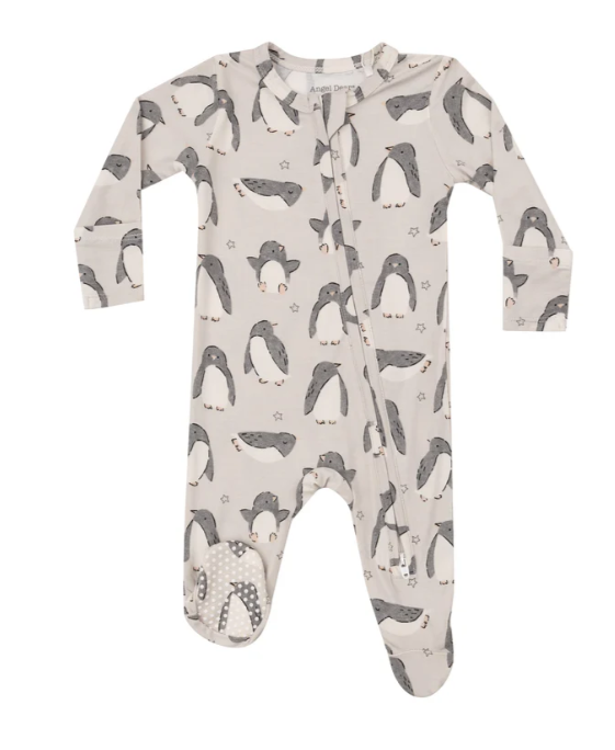 Two Way Zipper Footie | Penguin Pals
