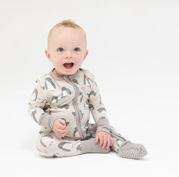 Two Way Zipper Footie | Penguin Pals