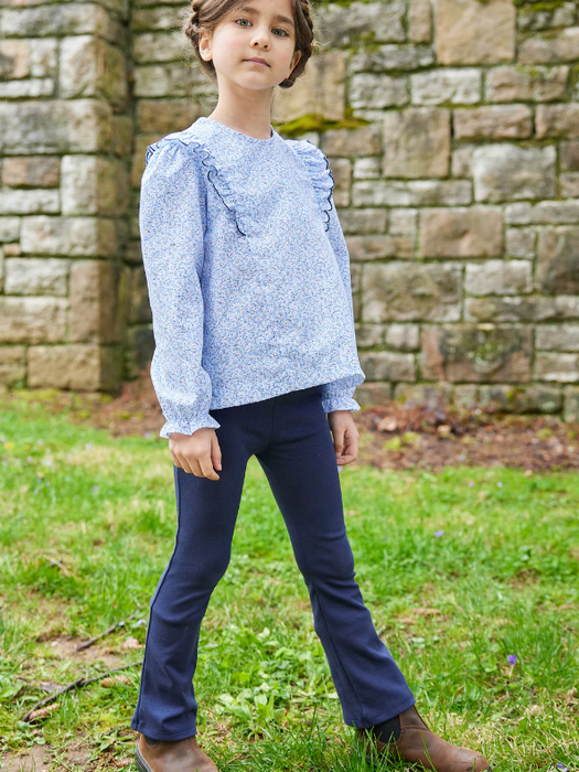 Navy Kick Flare Leggings