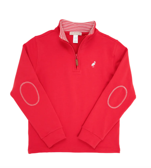 Haywood Half-Zip | Richmond Red w/Worth Ave White
