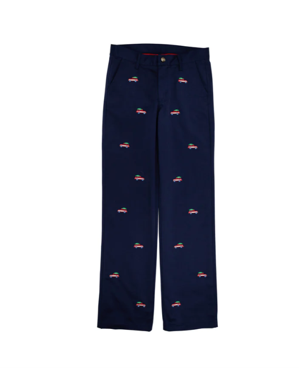 Youth Critter Sheffield Twill Pant | Nantucket Navy w/Woody Jeeps
