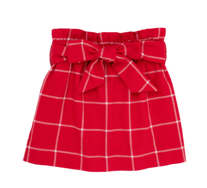 Beasley Bow Skirt | Woodland Ave Windowpane
