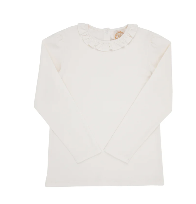 Reece Ruffle Top | Palmetto Pearl