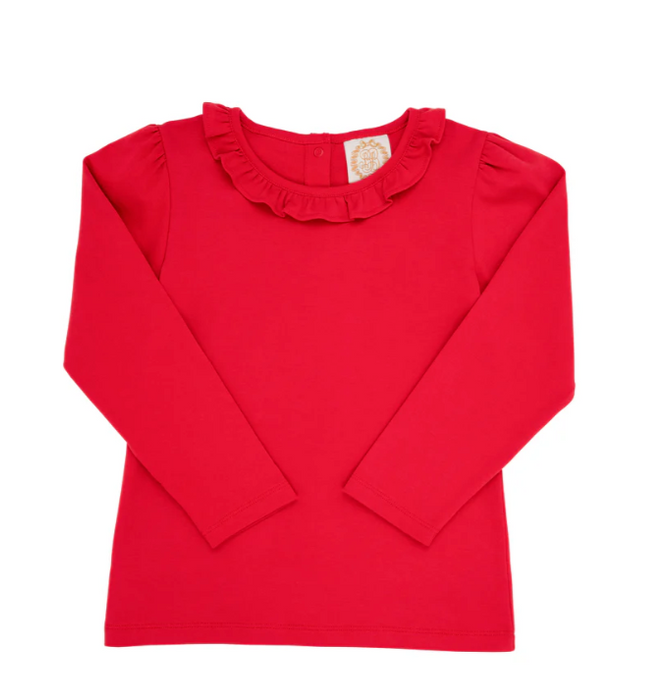 Reece Ruffle Top | Richmond Red
