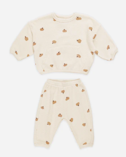 Waffle Slouch Set | Pumpkins