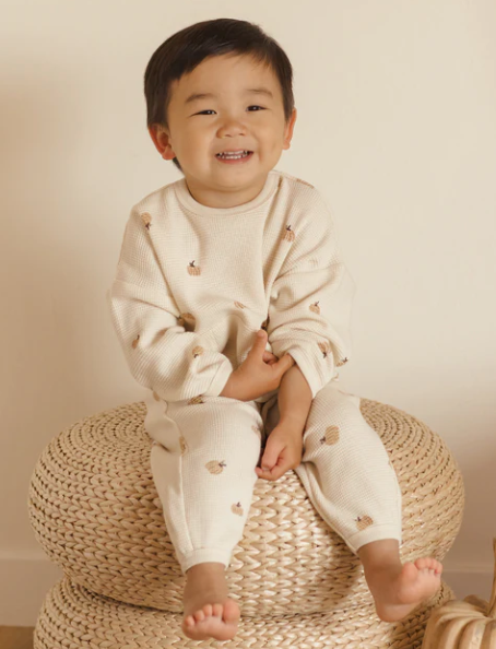 Waffle Slouch Set | Pumpkins