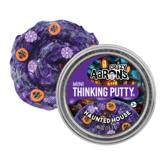 Mini Haunted House Thinking Putty Tin