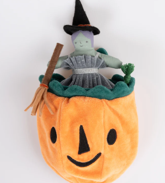 Pumpkin Witch Mini Doll