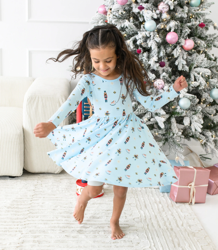 Kyte Long Sleeve Twirl Dress | Nutcracker