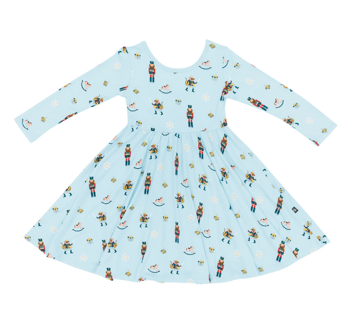 Kyte Long Sleeve Twirl Dress | Nutcracker