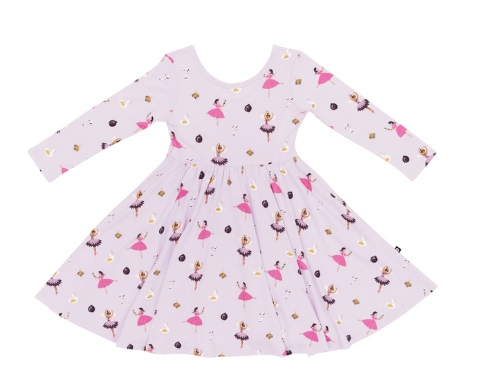 Kyte Long Sleeve Twirl Dress | Sugar Plum