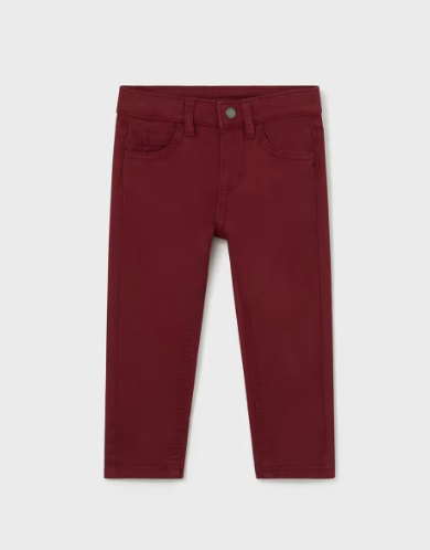 Burgundy Fitted Pant | 563