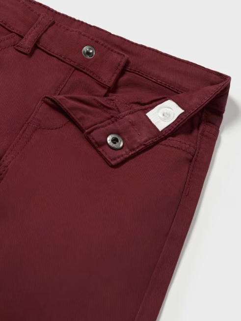 Burgundy Fitted Pant | 563