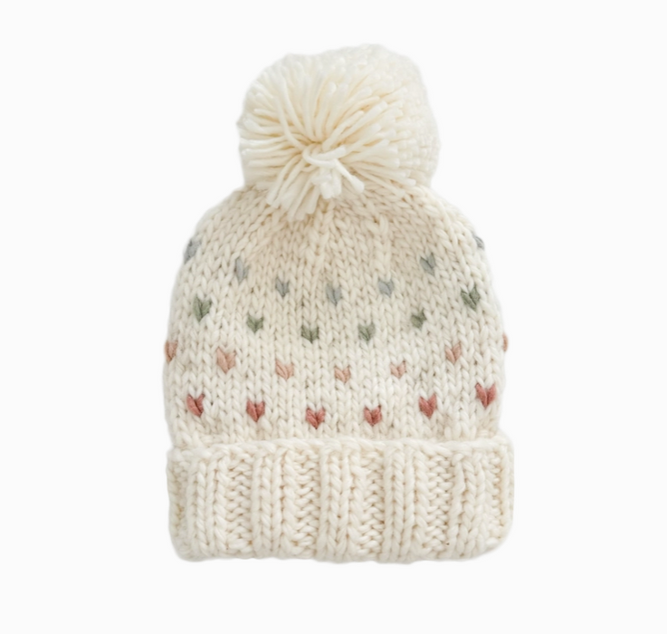 Sawyer Tiny Hearts Hat | Pastel