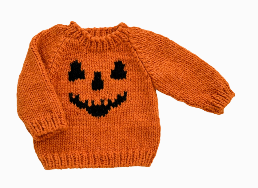 Orange Jack O Lantern Sweater