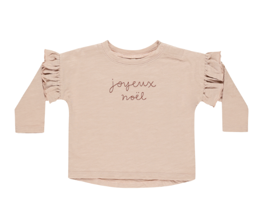 Ruffle Long Sleeve T-Shirt | Joyeux Noel