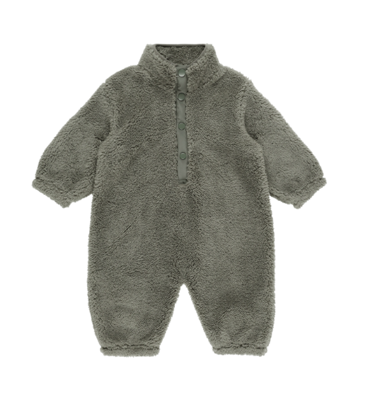 Fuzzy Winter Jumpsuit | Forest