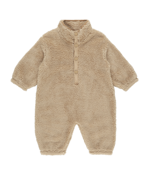 Fuzzy Winter Jumpsuit | Gold