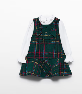 Plaid Pinafore Dress | 5511