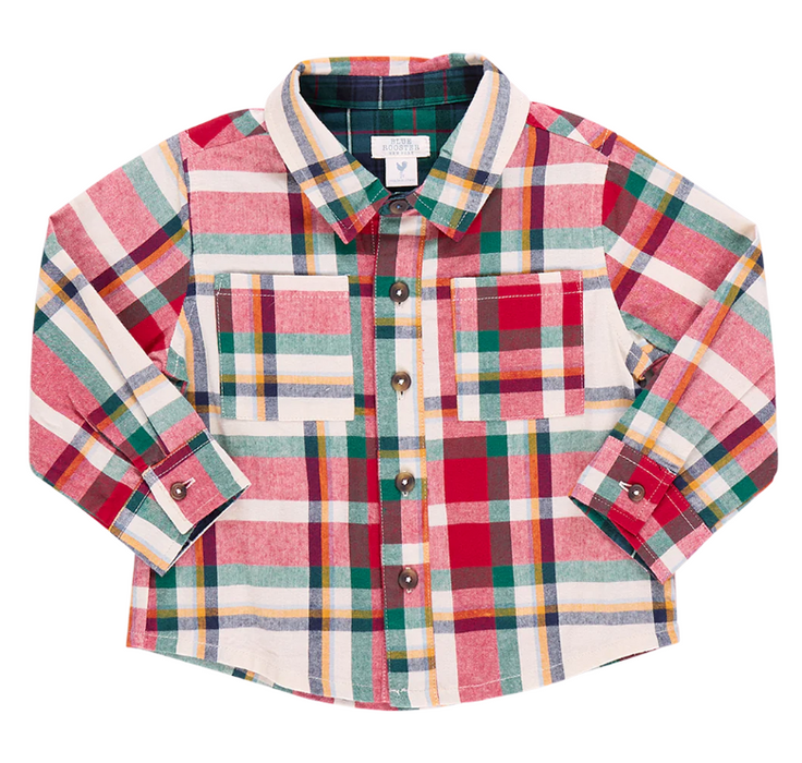 Boys Jack Shirt | Holiday Tartan