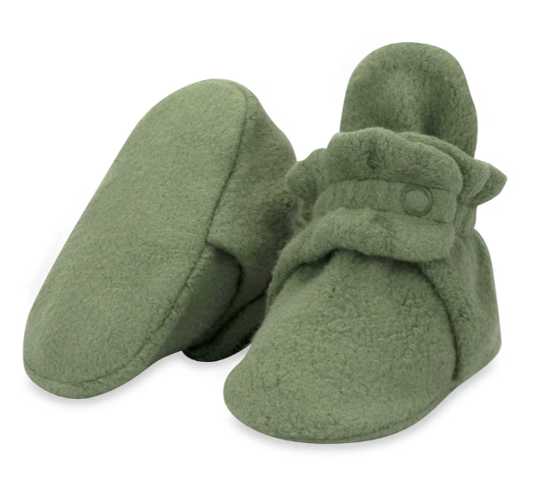 Fleece Zutano Booties | Olive