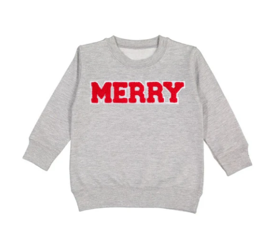 Merry Patch Sweatshirt | Gray
