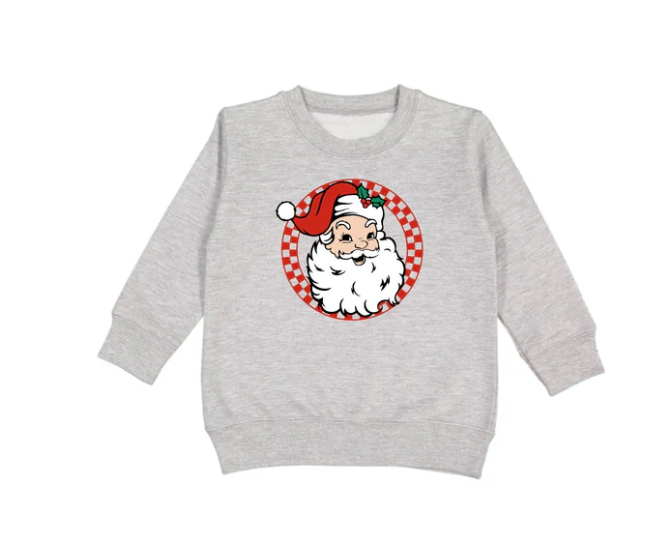 Retro Santa Sweatshirt | Gray
