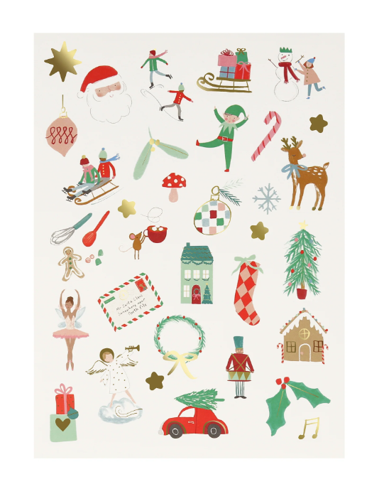 Mixed Icon Christmas Stickers
