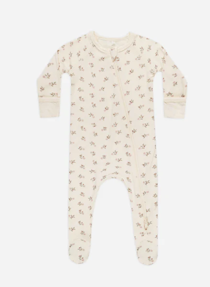 Bamboo Zip Footie | Holly Berry