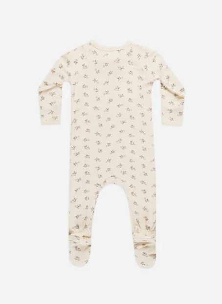 Bamboo Zip Footie | Holly Berry