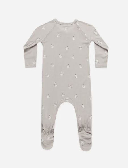Bamboo Zip Footie | Snowmen