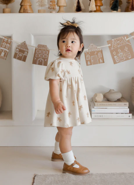 Waffle Babydoll Dress |  Gingerbread