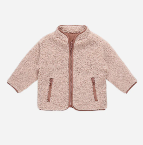 Shearling Zip Jacket | Blush