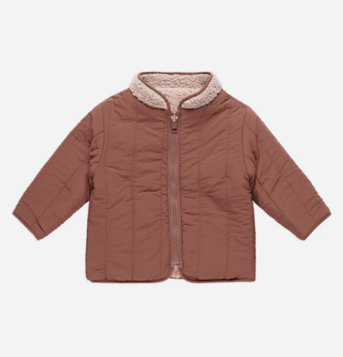 Shearling Zip Jacket | Blush