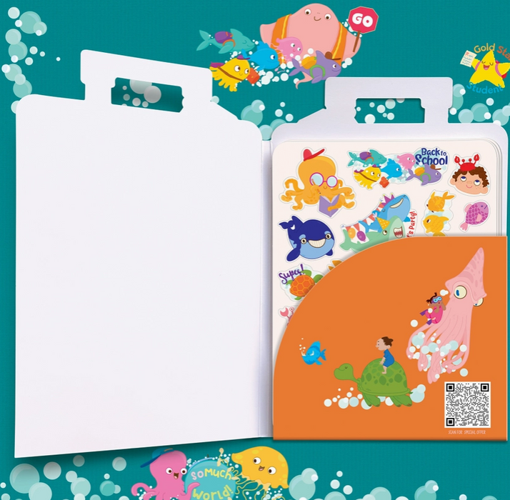 500+ Stickers on the Go | School of Fish