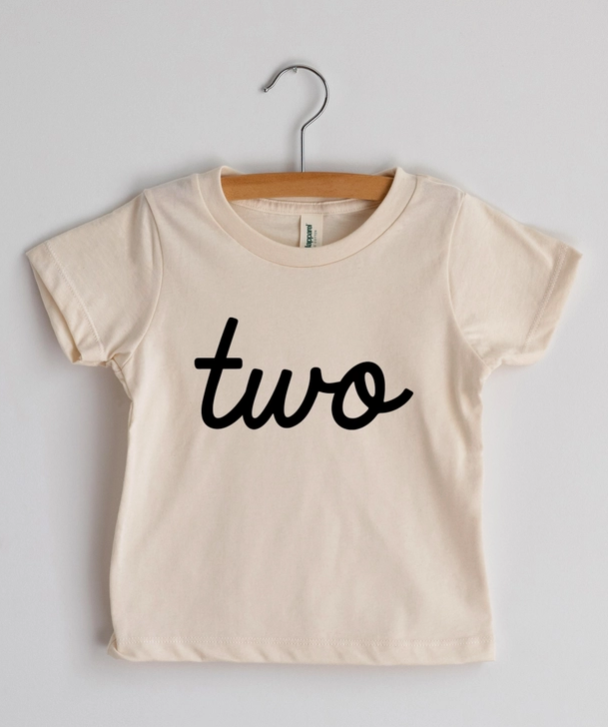 Script Birthday Tee | Two